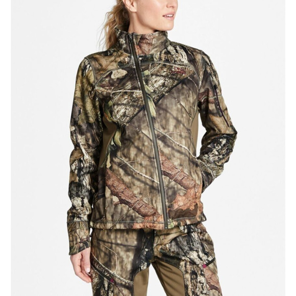 L.L. Bean Ridge Runner Softshell Mossy Oak Camouflage Zip Jacket L NEW Hunting
